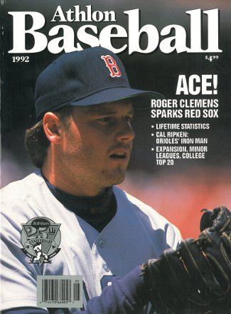 Roger Clemens unsigned Boston Red Sox 1992 MLB Baseball Preview Magazine-Powers Sports Memorabilia