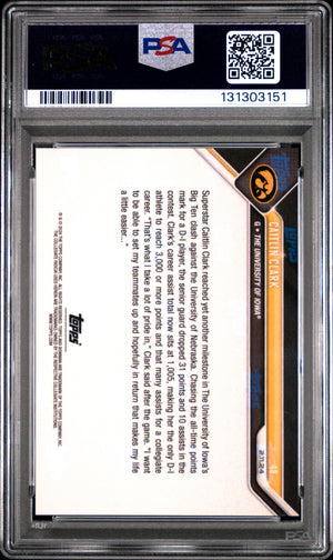 Caitlin Clark 2023 Bowman Now Iowa RC Rookie Card #48 PSA 10
