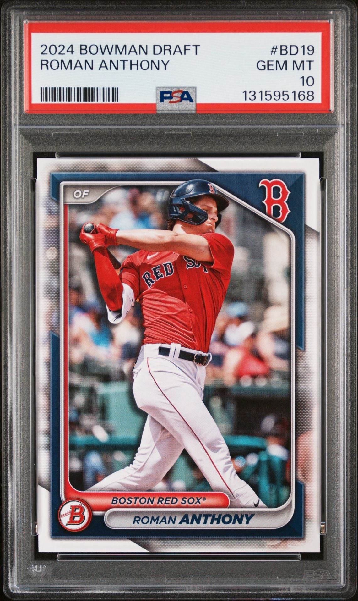 Roman Anthony 2024 Bowman Draft Baseball Rookie Card #BD19 Graded PSA 10 Cert #131595168-Powers Sports Memorabilia