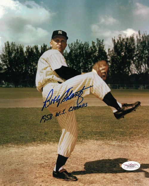 Bobby Shantz Signed New York Yankees 8x10 Photo INSC – JSA Authenticated-Powers Sports Memorabilia