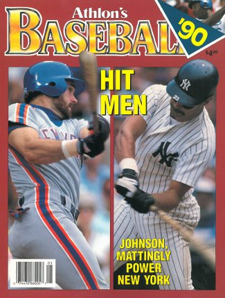 Don Mattingly unsigned New York Yankees 1990 MLB Baseball Preview Magazine with Johnson-Powers Sports Memorabilia