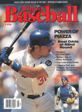 Mike Piazza unsigned Los Angeles Dodgers 1994 MLB Baseball Preview Magazine-Powers Sports Memorabilia
