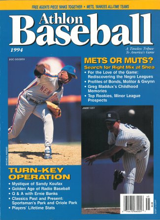 Dwight Gooden (Doc) unsigned New York Mets 1994 MLB Baseball Preview Magazine with Key-Powers Sports Memorabilia