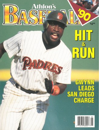 Tony Gwynn unsigned San Diego Padres 1990 MLB Baseball Preview Magazine-Powers Sports Memorabilia