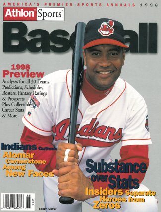 Sandy Alomar unsigned Cleveland Indians 1998 MLB Baseball Preview Magazine-Powers Sports Memorabilia