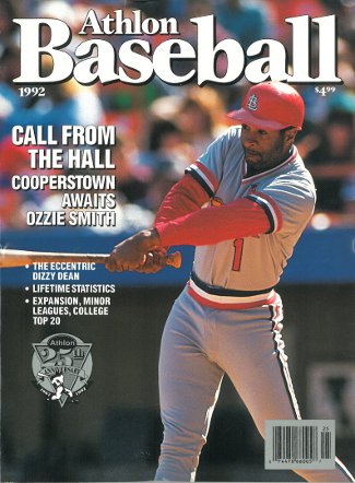 Ozzie Smith unsigned St. Louis Cardinals 1992 MLB Baseball Preview Magazine-Powers Sports Memorabilia