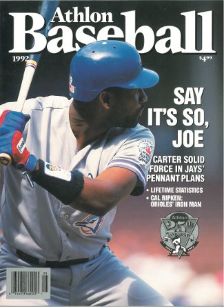 Joe Carter unsigned Toronto Blue Jays 1992 MLB Baseball Preview Magazine-Powers Sports Memorabilia