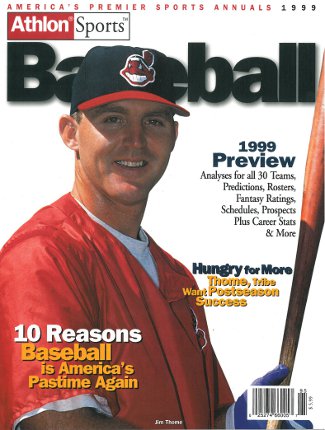 Jim Thome unsigned Cleveland Indians 1999 MLB Baseball Preview Magazine-Powers Sports Memorabilia