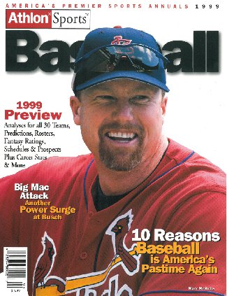 Mark McGwire unsigned St. Louis Cardinals 1999 MLB Baseball Preview Magazine-Powers Sports Memorabilia