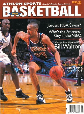 Grant Hill unsigned Detroit Pistons 1995-96 NBA Basketball Preview Magazine-Powers Sports Memorabilia