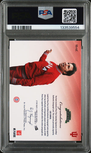 Lee Corso 2009 Press Pass Legends Saturday Signatures Signed Football Card #SS-LC Graded PSA 5 Auto 10 Cert #133539554-Powers Sports Memorabilia
