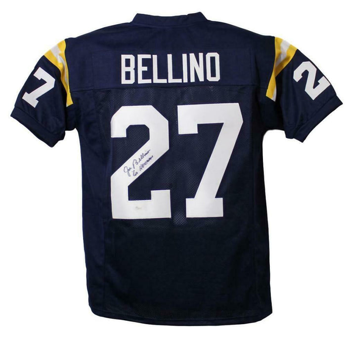 Joe Bellino Signed Navy Midshipmen Blue XL Jersey – JSA Authenticated-Powers Sports Memorabilia