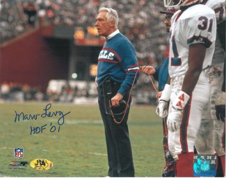 Marv Levy Autographed Buffalo Bills 8X10 Photo HOF 01-Powers Sports Memorabilia