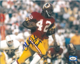Charley Taylor Autographed Washington Football 8X10 Photo w/ HOF 84 - Famous Ink Hologram-Powers Sports Memorabilia