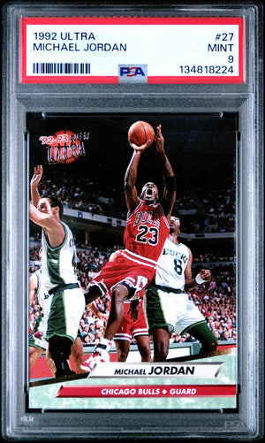 Michael Jordan 1992 Fleer Ultra Basketball Card #27 Graded PSA 9 Cert #134818224-Powers Sports Memorabilia