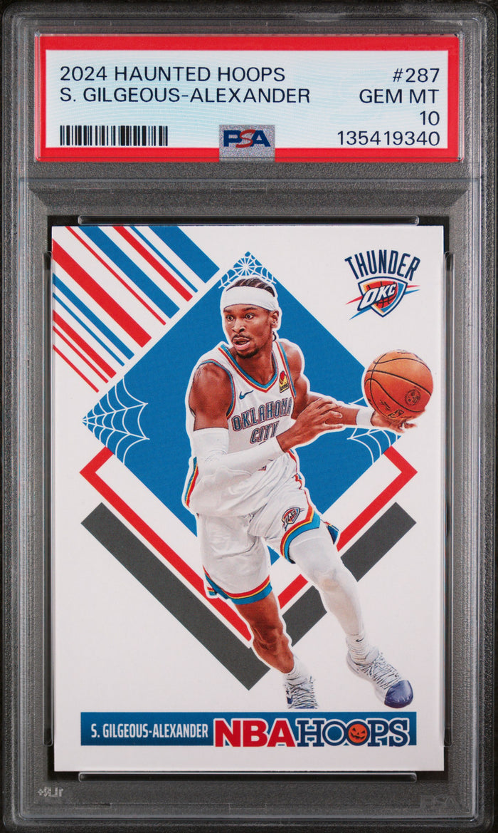 Shai Gilgeous-Alexander 2024 Haunted Hoops Basketball Card #287 Graded PSA 10 Cert #135419340-Powers Sports Memorabilia