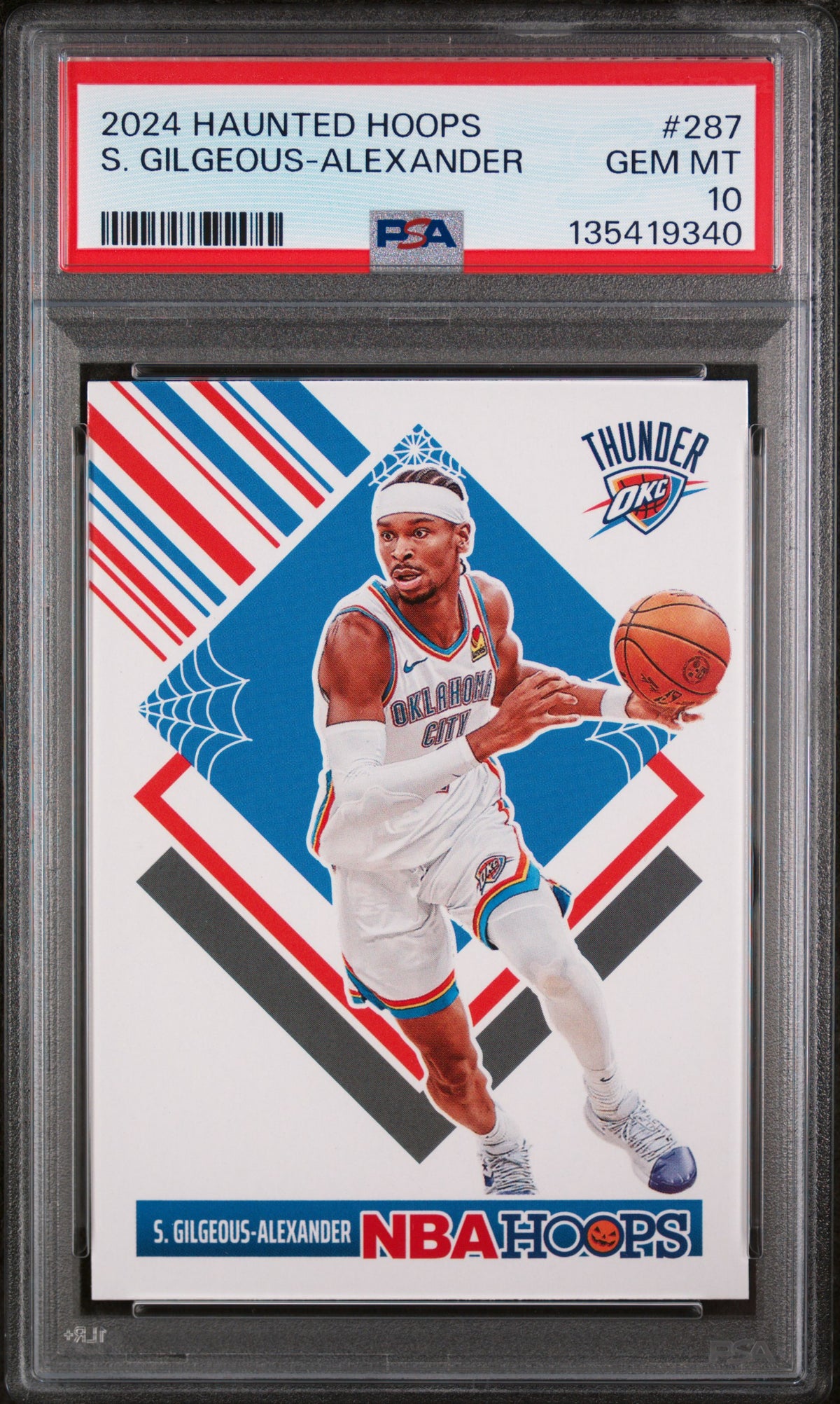 Shai Gilgeous-Alexander 2024 Haunted Hoops Basketball Card #287 Graded PSA 10 Cert #135419340-Powers Sports Memorabilia