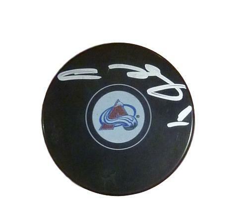 Semyon Varlamov Signed Colorado Avalanche hockey puck-Powers Sports Memorabilia