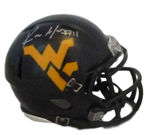 Kevin White Signed West Virginia Mountaineers Blue Mini Helmet – JSA Authenticated-Powers Sports Memorabilia