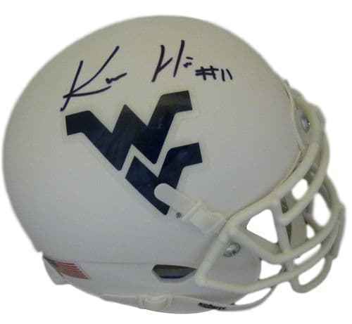 Kevin White Signed West Virginia Mountaineers Schutt white mini helmet – JSA Authenticated-Powers Sports Memorabilia