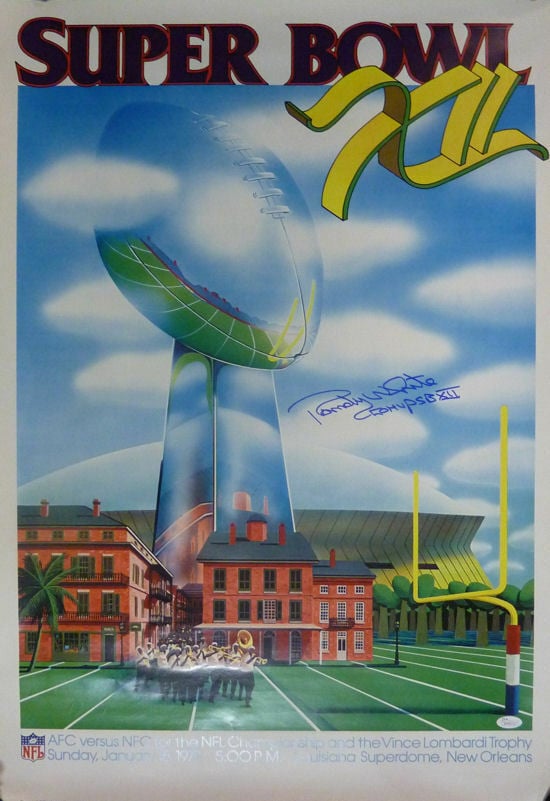 Randy White Dallas Cowboys Super Bowl XII Signed Poster – JSA Authenticated-Powers Sports Memorabilia