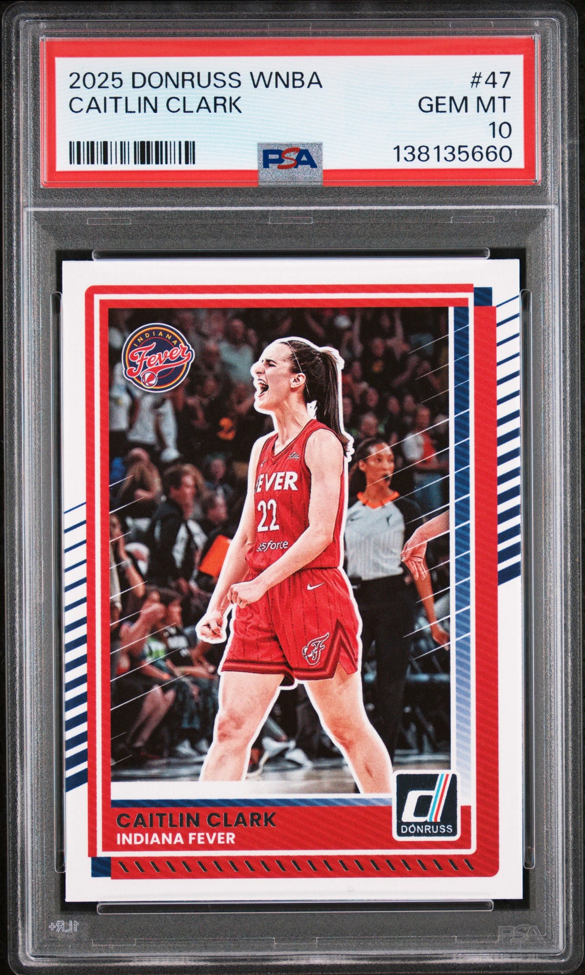 Caitlin Clark 2025 Donruss WNBA Fever Card #47 PSA 10