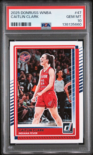 Caitlin Clark 2025 Donruss WNBA Fever Card #47 PSA 10