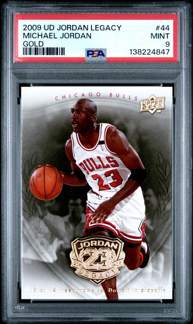 Michael Jordan 2009 Upper Deck Legacy Gold Card #44 PSA 9-Powers Sports Memorabilia