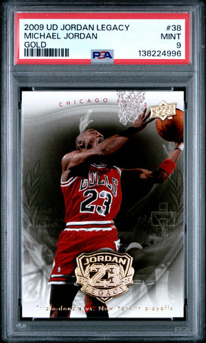 Michael Jordan 2009 Upper Deck Legacy Gold Card #38 PSA 9-Powers Sports Memorabilia