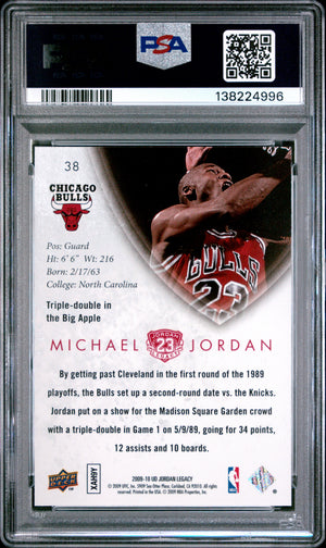 Michael Jordan 2009 Upper Deck Legacy Gold Card #38 PSA 9-Powers Sports Memorabilia
