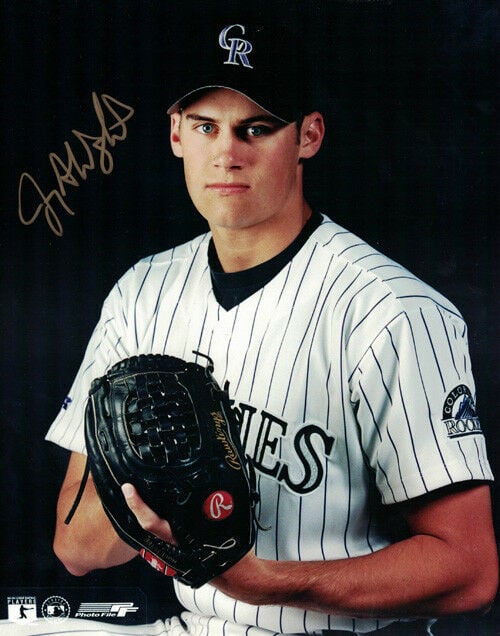 Jamey Wright Signed Colorado Rockies 8x10 Photo-Powers Sports Memorabilia