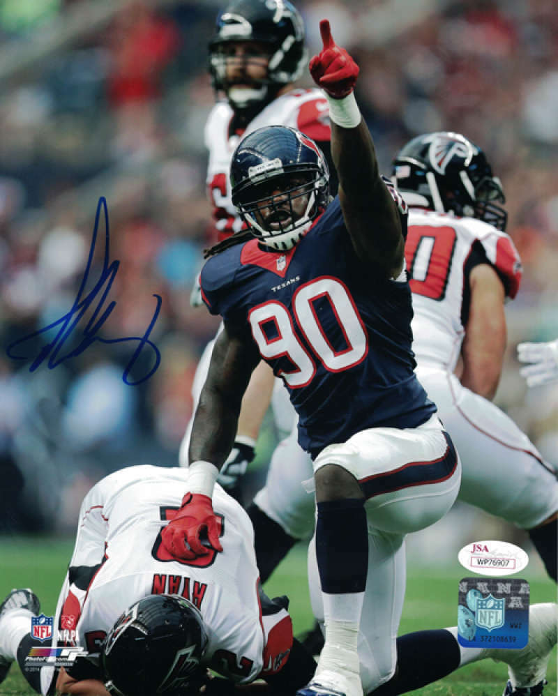 Jadeveon Clowney Houston Texans Signed 8x10 Photo (Pointing) JSA-Powers Sports Memorabilia