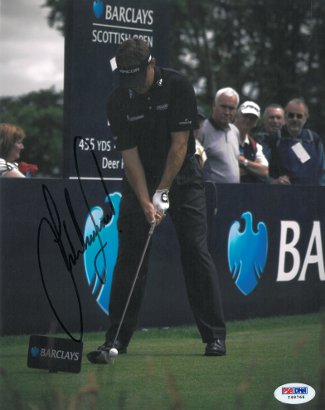 Lee Westwood Autographed 8x10 Photo PGA Scottish Open- PSA Hologram-Powers Sports Memorabilia