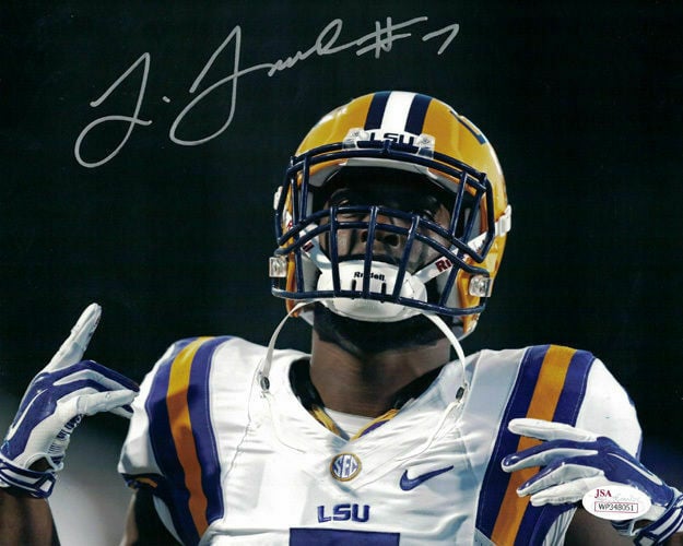 Leonard Fournette LSU Tigers Signed 8x10 Photo - (Close) JSA JSA-Powers Sports Memorabilia