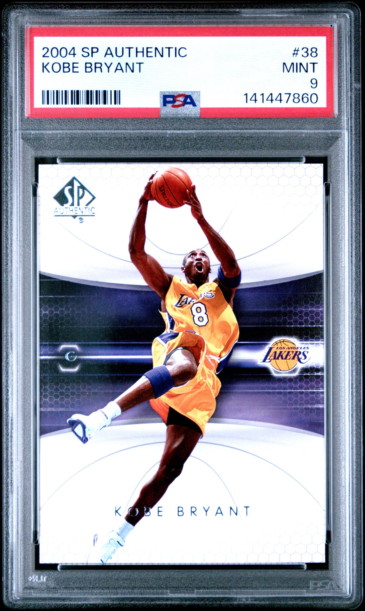 Kobe Bryant 2004 SP Authentic Lakers Card #38 PSA 9