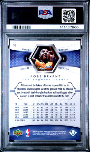 Kobe Bryant 2004 SP Authentic Lakers Card #38 PSA 9