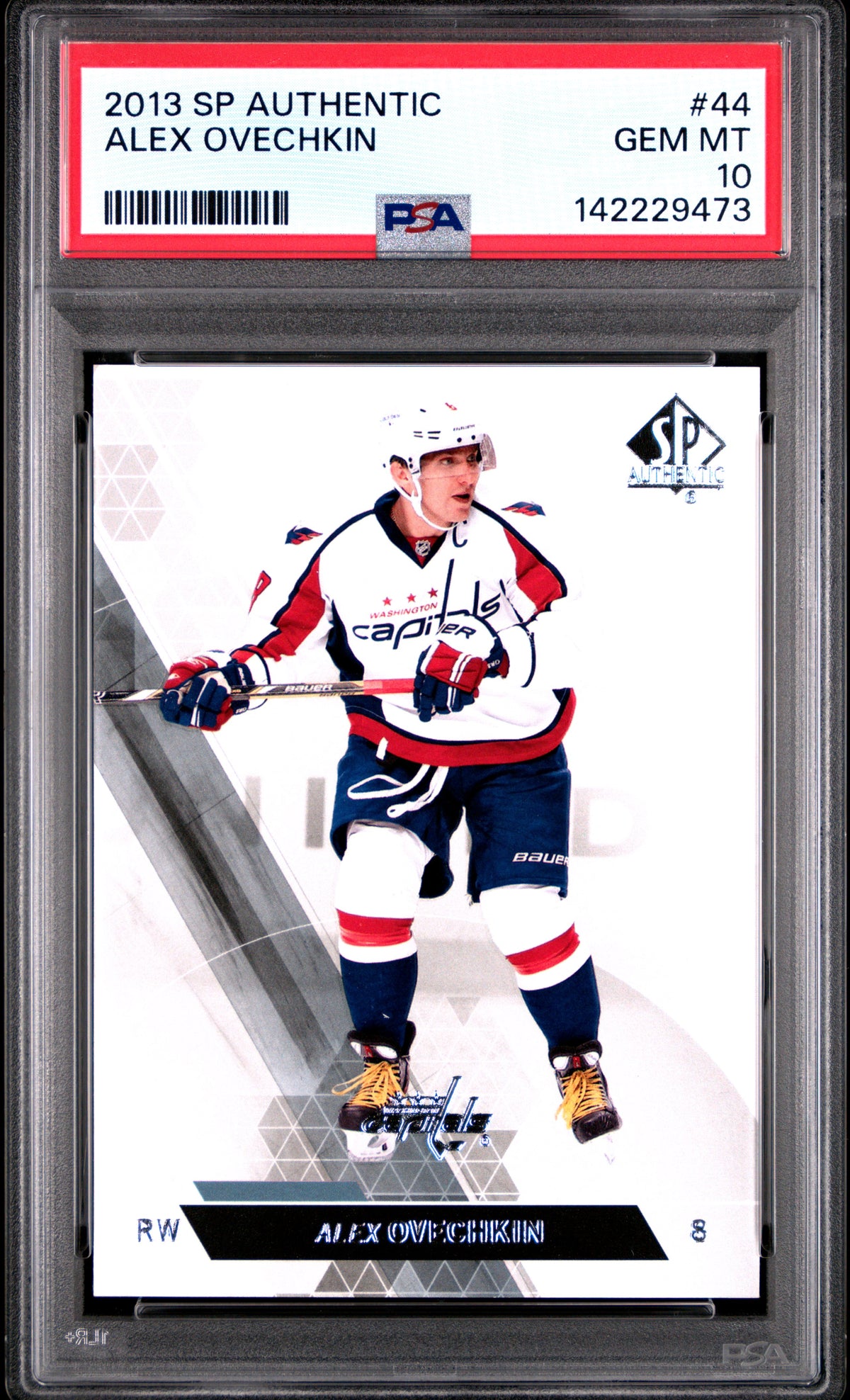 Alex Ovechkin 2013 SP Authentic Capitals Card #44 PSA 10