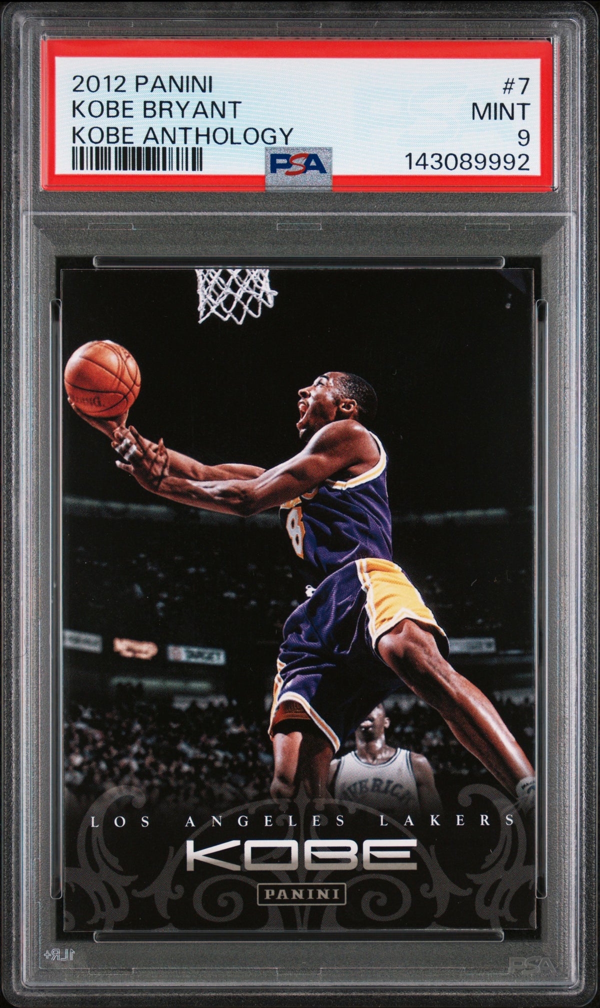 Kobe Bryant 2012 Panini Kobe Anthology Lakers Card #7 PSA 9