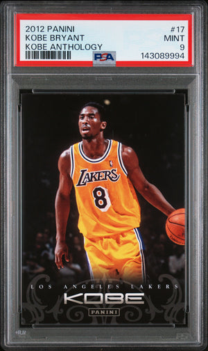 Kobe Bryant 2012 Panini Kobe Anthology Lakers Card #17 PSA 9