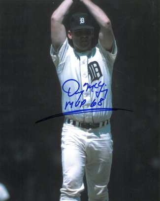 Denny McLain Autographed Detroit Tigers 8x10 Photo MVP 68-Powers Sports Memorabilia