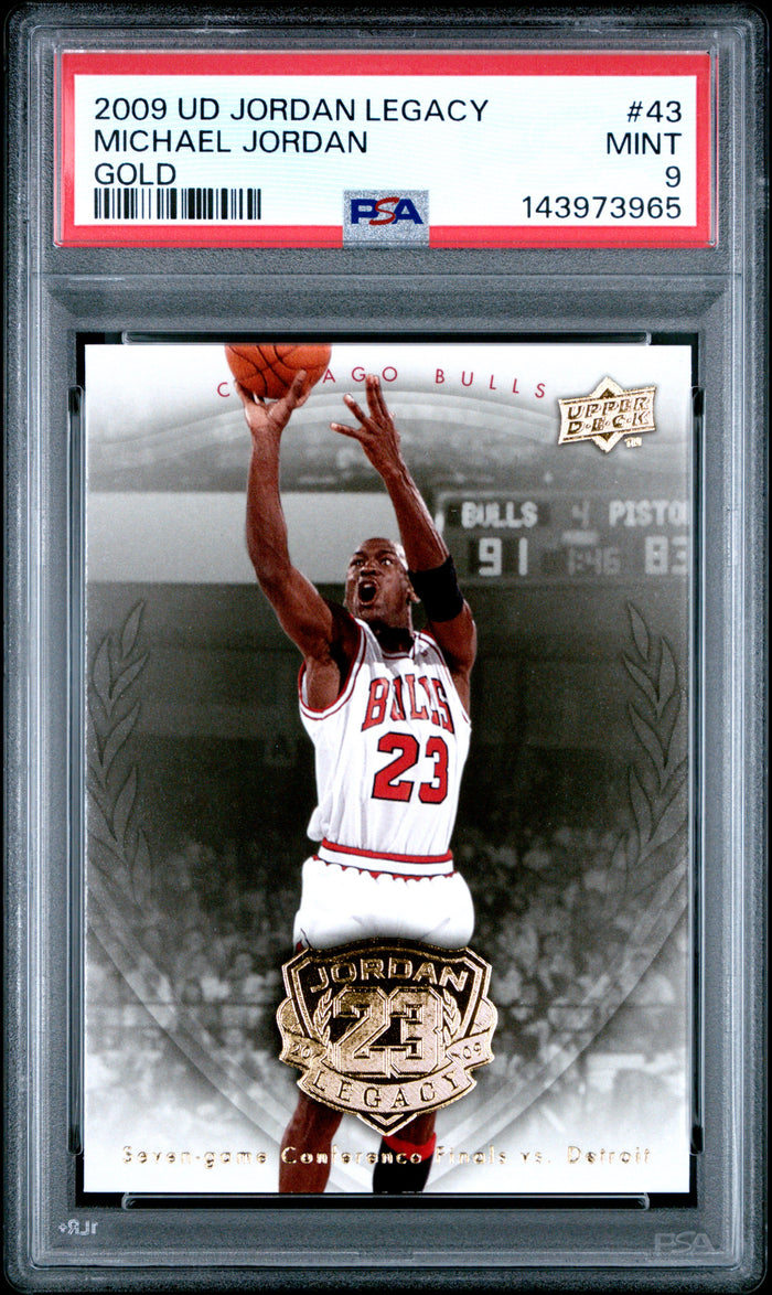 Michael Jordan 2009 Upper Deck Legacy Gold Card #43 PSA 9-Powers Sports Memorabilia