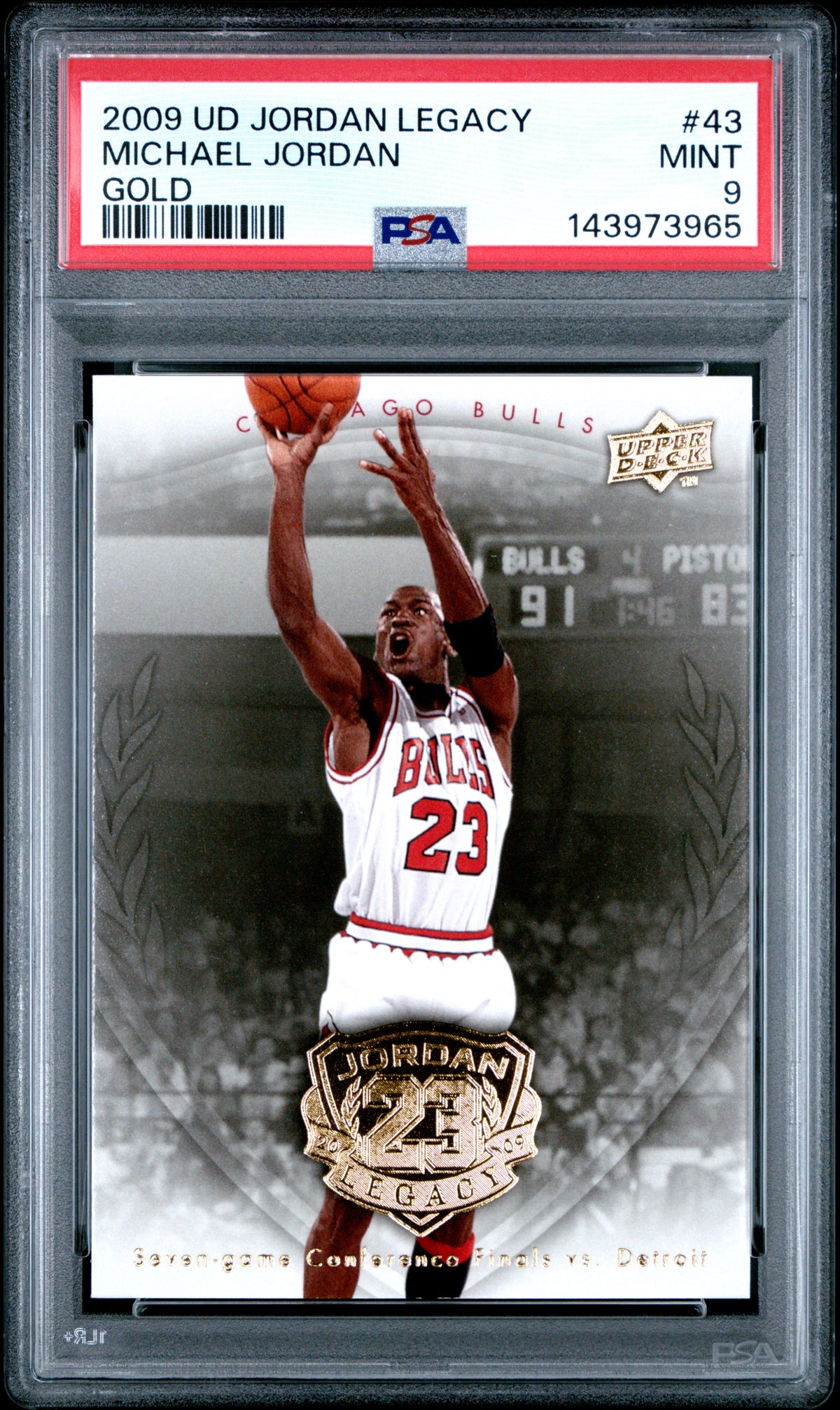 Michael Jordan 2009 Upper Deck Legacy Gold Card #43 PSA 9-Powers Sports Memorabilia