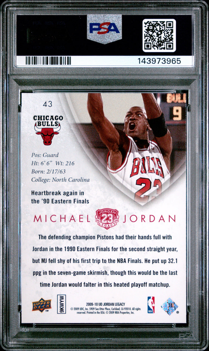 Michael Jordan 2009 Upper Deck Legacy Gold Card #43 PSA 9-Powers Sports Memorabilia