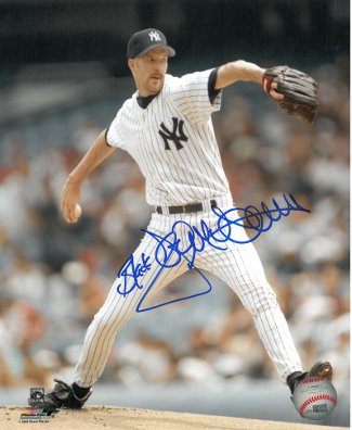 Jack McDowell Autographed New York Yankees 8x10 Photo "Black"-Powers Sports Memorabilia