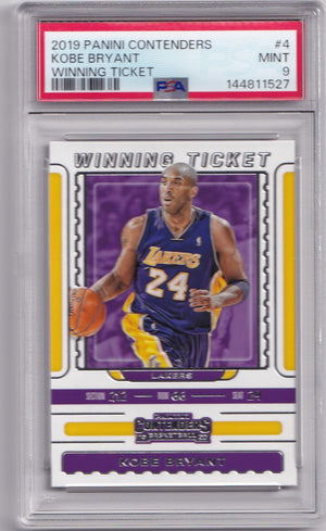 Kobe Bryant 2019 Panini Contenders Lakers Card #4 PSA 9