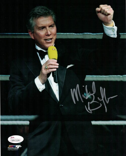 Michael Buffer Signed Boxing Ring 8x10 Photo – JSA Authenticated-Powers Sports Memorabilia
