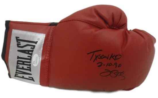Buster Douglas Signed Red Right Boxing Glove Tyson KO – JSA Authenticated-Powers Sports Memorabilia