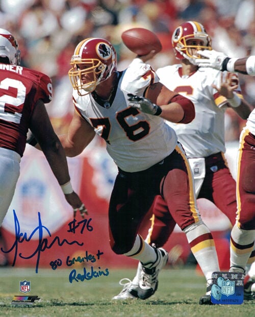 Jon Jansen Washington Redskins Signed 8x10 Photo 80 Greatest-Powers Sports Memorabilia