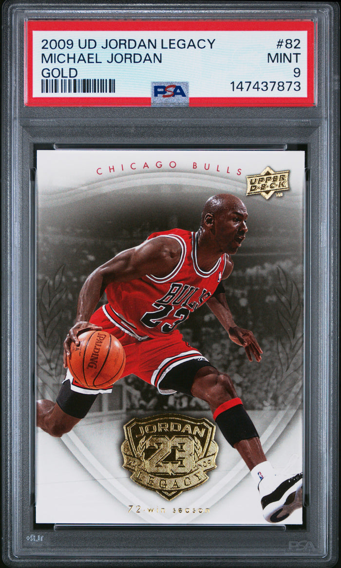 Michael Jordan 2009 Upper Deck Legacy Gold Card #82 PSA 9-Powers Sports Memorabilia
