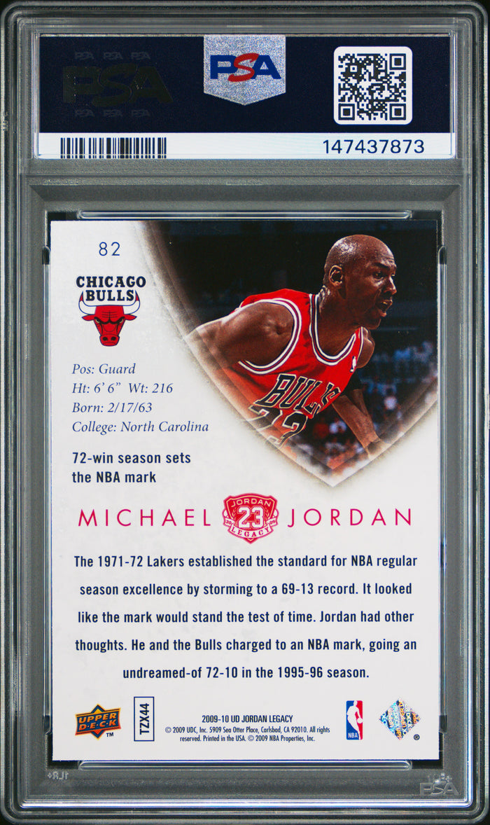 Michael Jordan 2009 Upper Deck Legacy Gold Card #82 PSA 9-Powers Sports Memorabilia